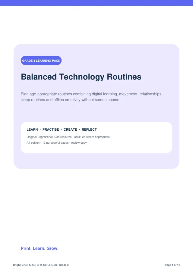 Preview of Balanced Technology Routines