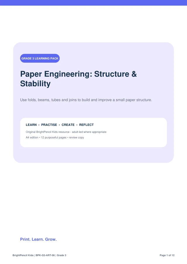 Preview of Paper Engineering: Structure & Stability