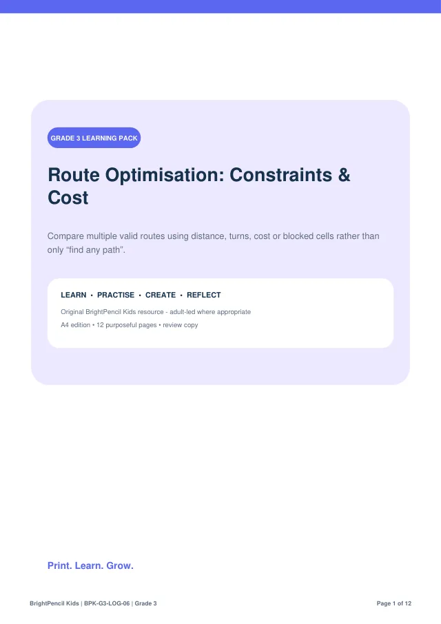 Preview of Route Optimisation: Constraints & Cost