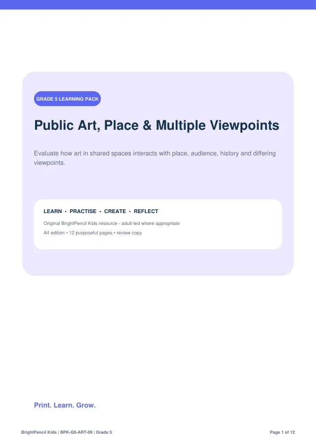 Preview of Public Art, Place & Multiple Viewpoints