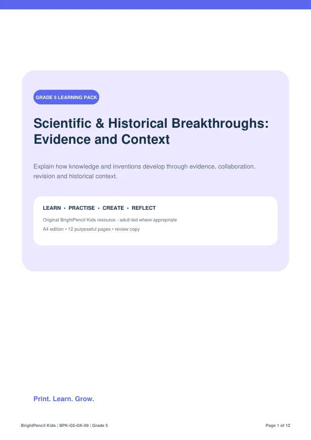 Preview of Scientific & Historical Breakthroughs: Evidence and Context