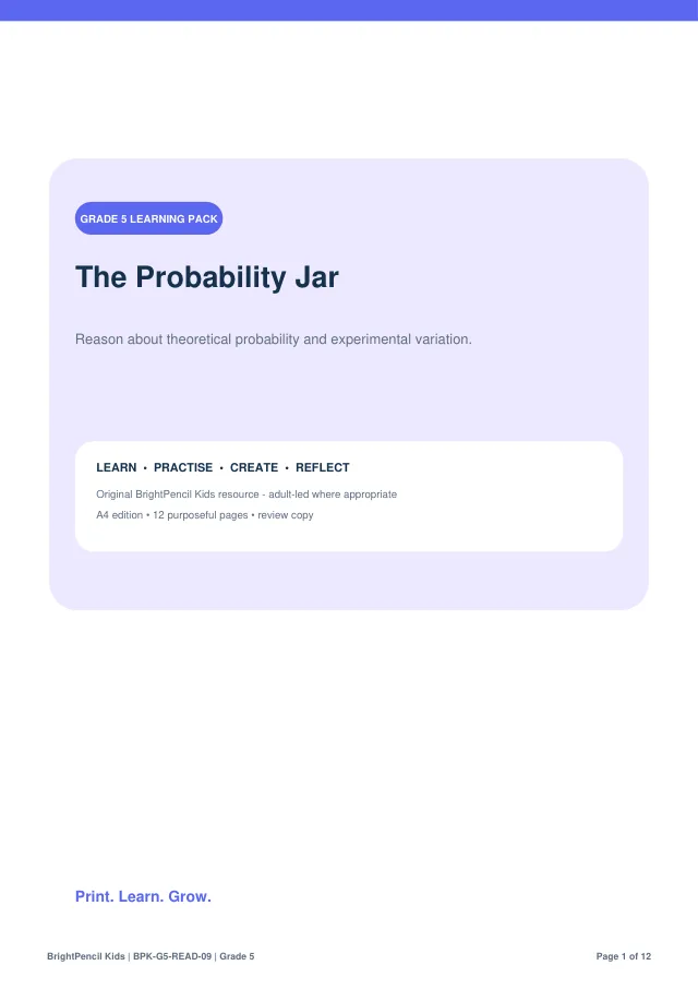 Preview of The Probability Jar