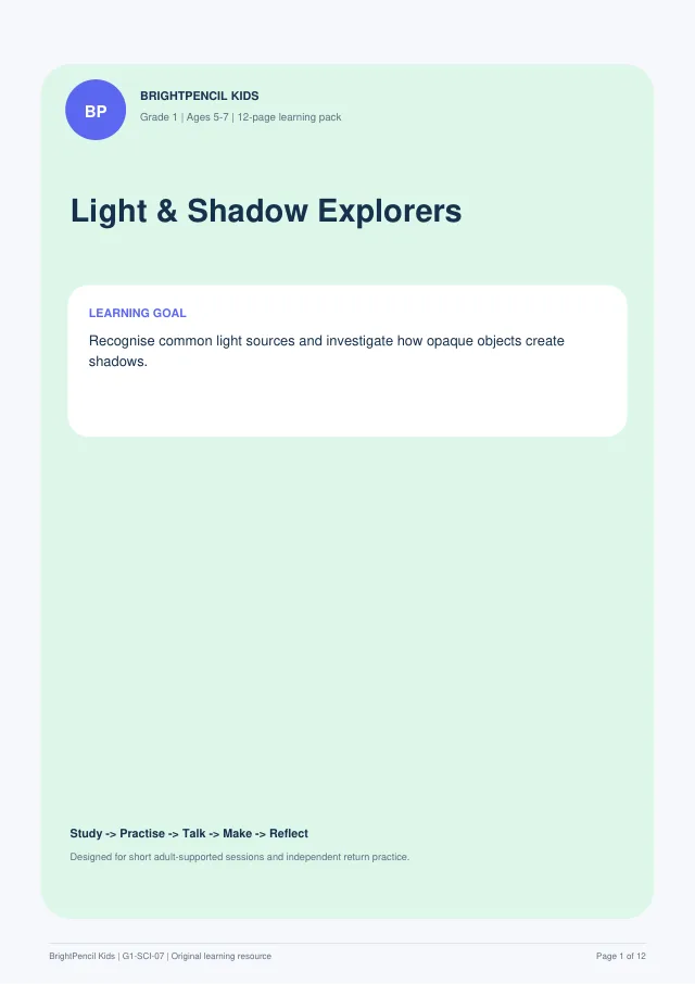 Preview of Light & Shadow Explorers
