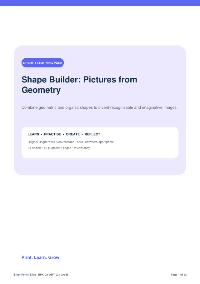 Preview of Shape Builder: Pictures from Geometry